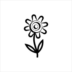 Flower Icon, Abstract Flower