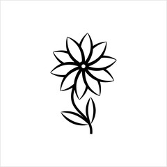 Flower Icon, Abstract Flower