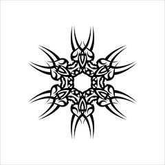 Tribal Tattoo Circular Design