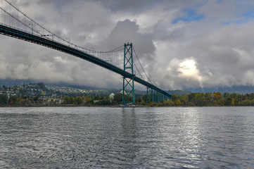 Fototapeta na wymiar Lions Gate Bridge - Vancouver, Canada