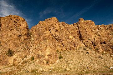 Felslandschaft in der Mongolei, Zentralasien