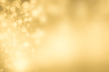 Glowing Side and top down light bokeh and glitter Abstract Christmas Background
