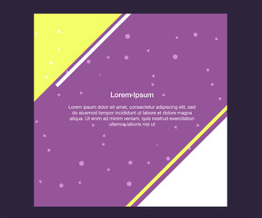 Fototapeta premium Memphis design fashion template banner for social media kit