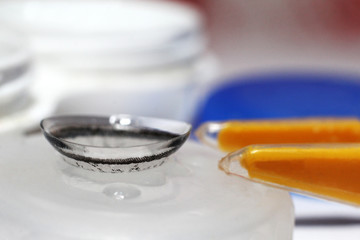 Hydrogel contact lenses correction of vision so close