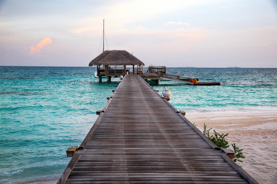 The maldives sea scenery