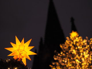 COLOGNE, GERMANY 2017 - DECEMBER 09: Christmas market in Cologne.