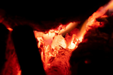 red hot coal