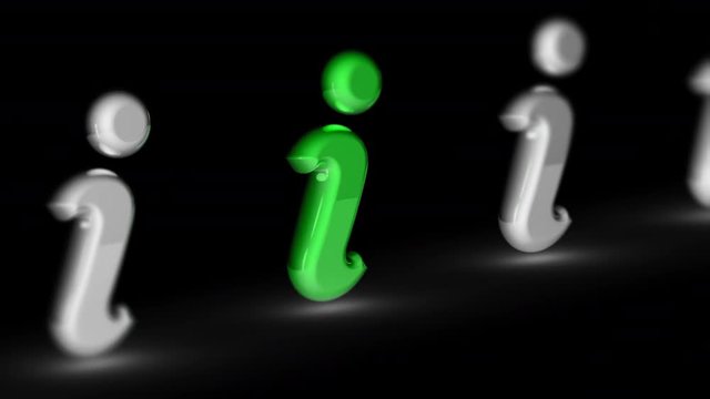 Internet icon. Looping footage has 4K resolution. Prores 4444. 3D Illustration.