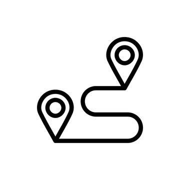 Route Flat Icon