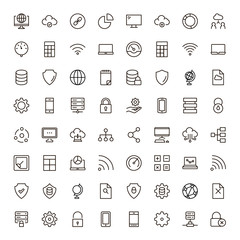 Data flat icon