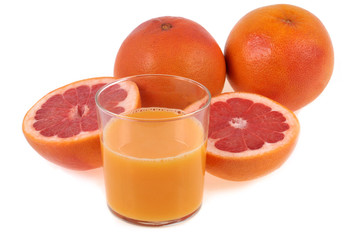 Verre de jus de pamplemousse 