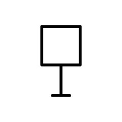 Road sign flat icon