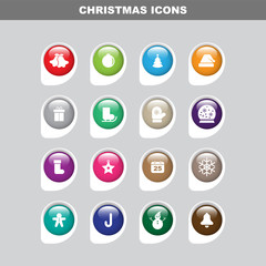 Chirstmas Icon Set with Fullcolor