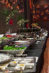 Open buffet food