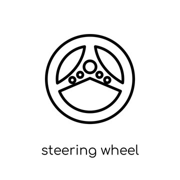 Steering wheel icon from Entertainment collection.