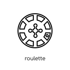 Roulette icon from Entertainment collection.