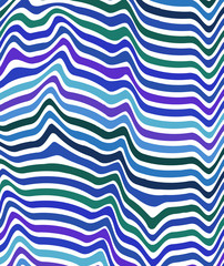 wave pattern template. Blue, white and violet line. Graphic vector background.