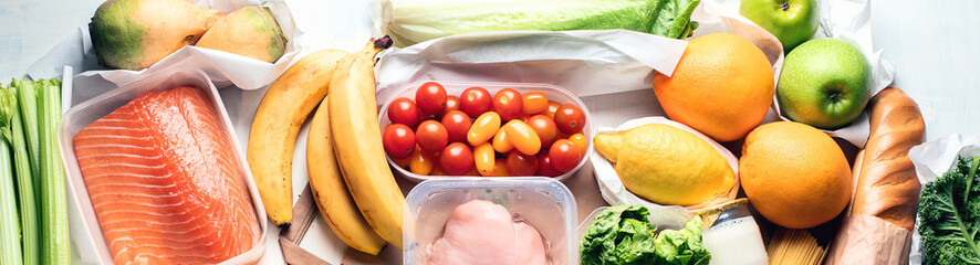 Grocery. Different health food.
