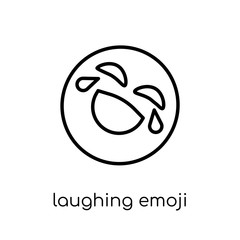Laughing emoji icon from Emoji collection.