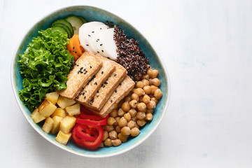 Buddha bowl with tofu