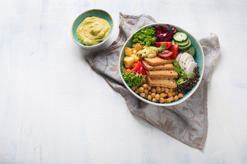 Buddha bowl with tofu