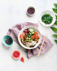Salmon poke bowl
