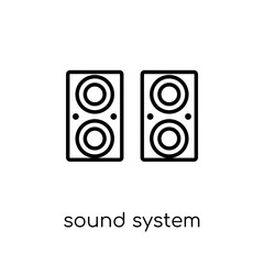 Sound system icon from Music collection.
