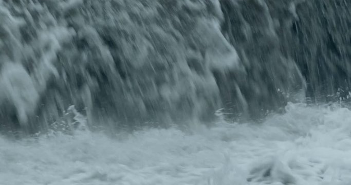 Mighty waterfall close to