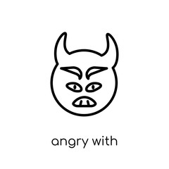 Angry With Horns emoji icon from Emoji collection.