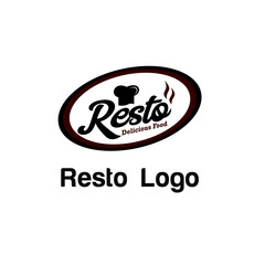 Resto Logo Template Stock Photo