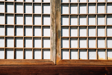 Korean traditional wooden door background