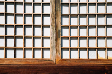 Korean traditional wooden door background