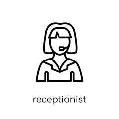 Receptionist icon from Hotel collection.