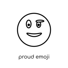 Proud emoji icon from Emoji collection.