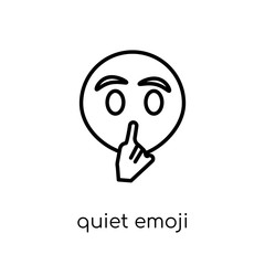 Quiet emoji icon from Emoji collection.