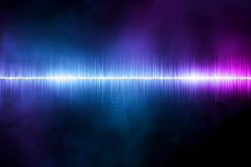 Obraz premium Sound wave background