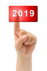 Hand and button 2019