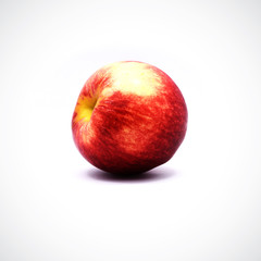 Red apple on a white background