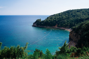 Naklejka premium Beautiful view of the Adriatic Sea Montenegro