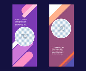 Memphis design fashion template banner for social media kit