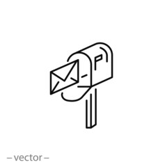 mailbox icon vector