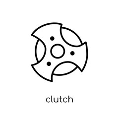 Clutch icon. Trendy modern flat linear vector Clutch icon on white background from thin line Luxury collection