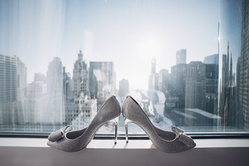 Elegant wedding shoes