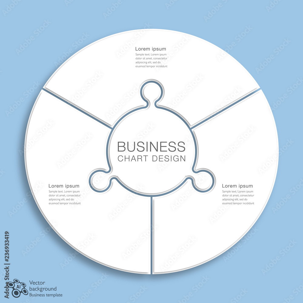 Sticker business chart design #vector graphics