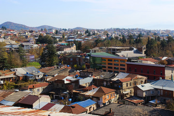 Fototapeta premium Panorama of Kutaisi. Georgia. the historical part of the city