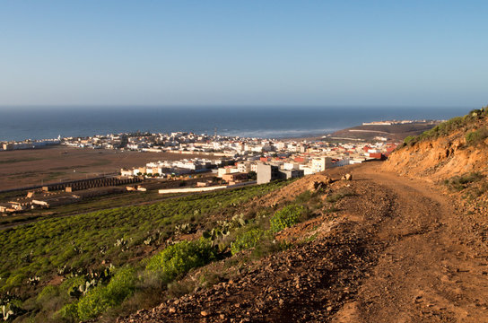 View over Sidi Ifni from a nearby hill.