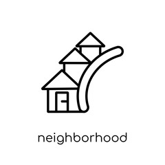 Fototapeta premium Neighborhood icon from Real estate collection.