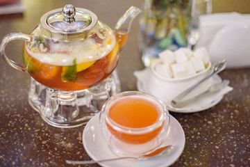  berry tea in teapot