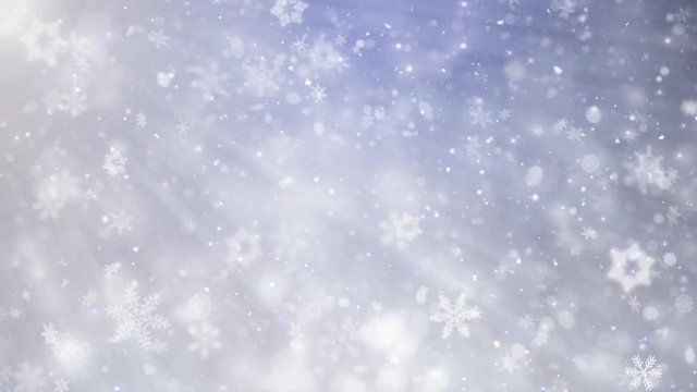 Falling down White Blue Smooth slow motion snowflakes from left to right, calm snow, shot on snow snowfall snowflake Particles Seamlessly Loop Black Alpha Green Screen Animation