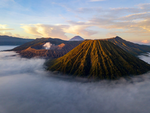 Sunrise at Bromo Tengger Semeru National Park in East Java, Indonesia